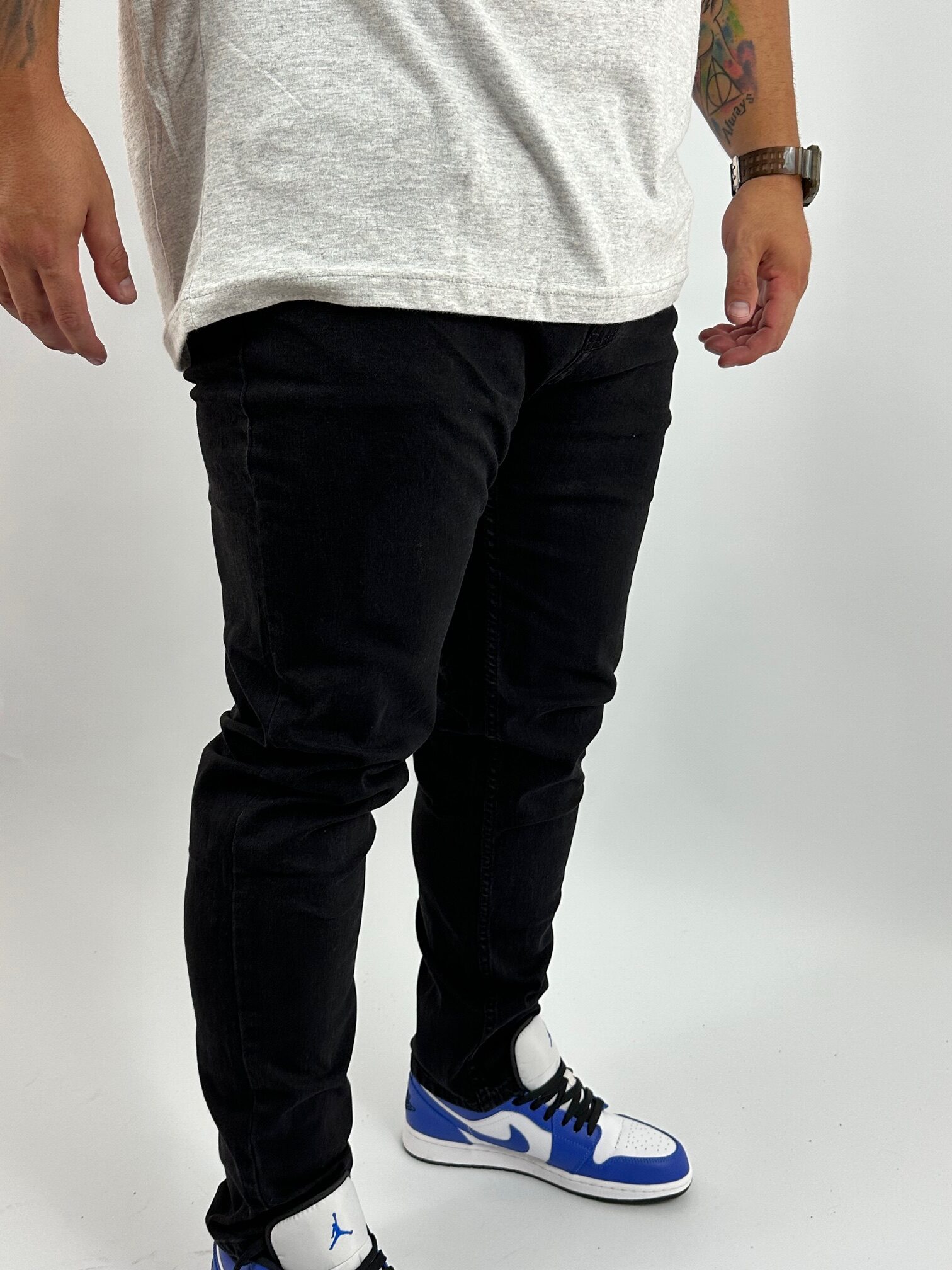 Jeans Liso Plus Size Hombre Via Dorado - Imagen 2