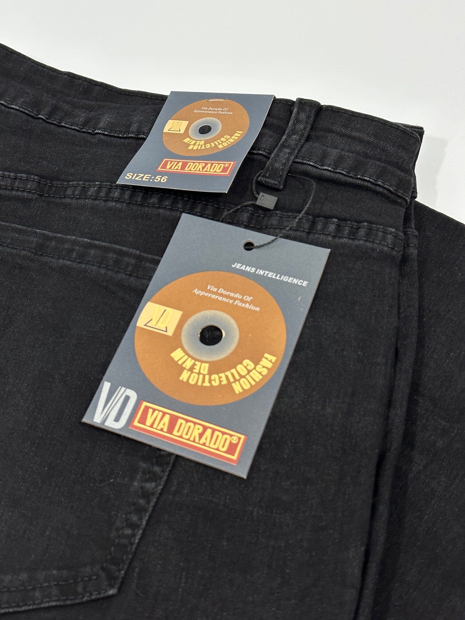 Jeans Liso Plus Size Hombre Via Dorado - Imagen 3