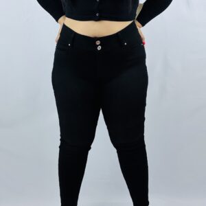 Jeans Negro Mujer Plus Size